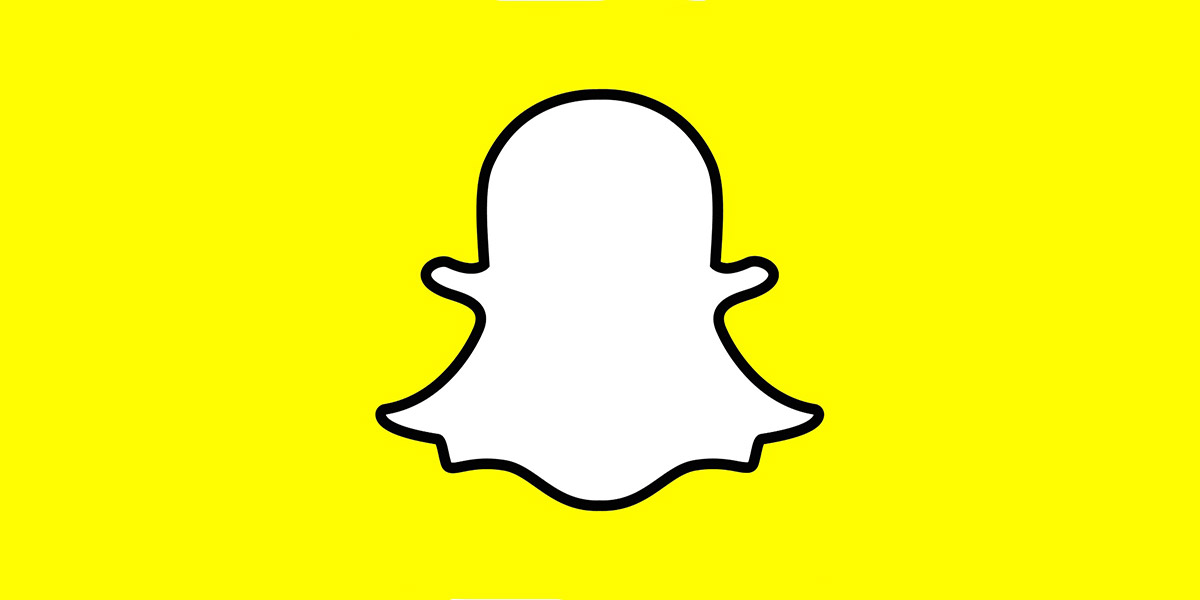 Banner con logotipo de snapchat