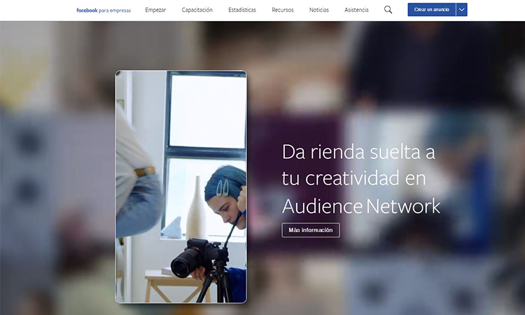 Anuncio Audience Network de Facebook