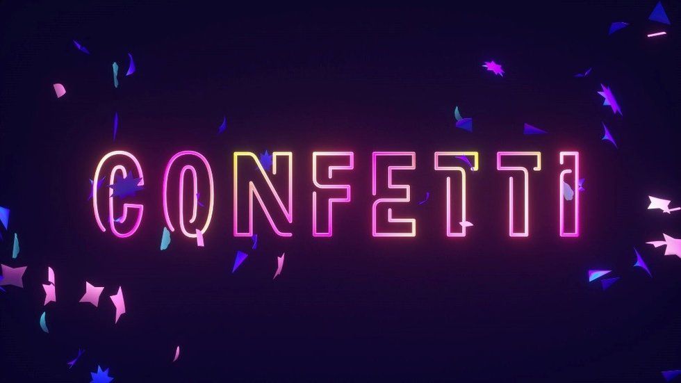 Logotipo de Juego Interactivo Confetti