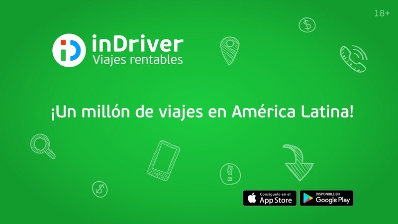 Aplicación móvil InDriver llega a América Latina