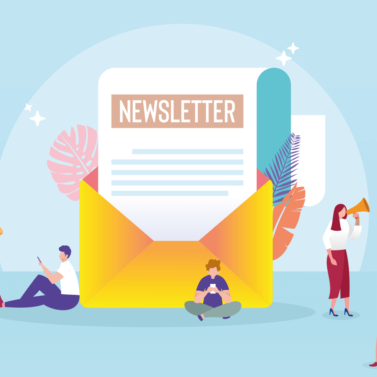 Ilustración de newsletter