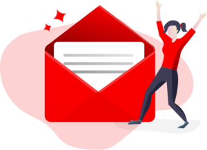 Ilustración de email en png