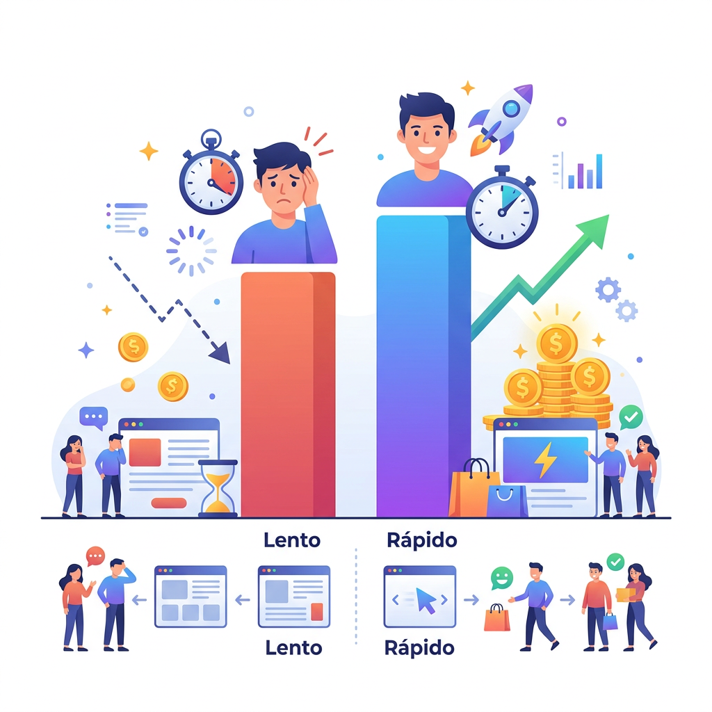 Core Web Vitals velocidad web impacto en conversiones