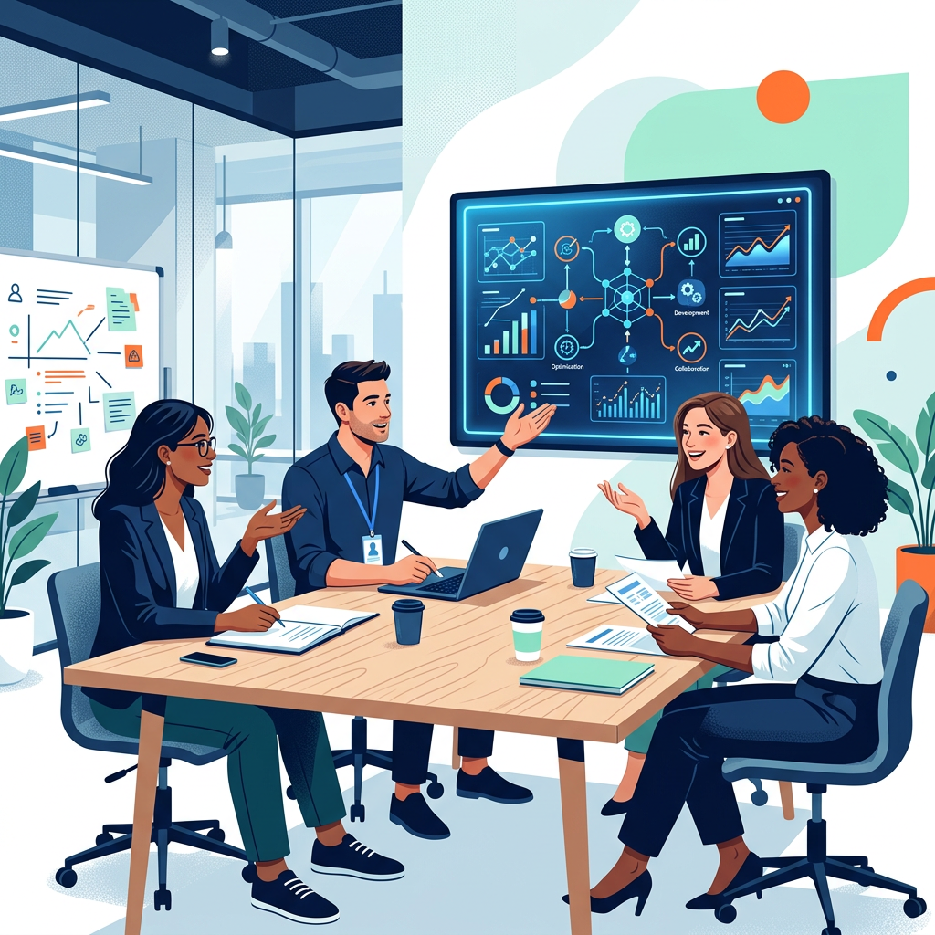 Forward-Deployed Engineer trabajando con equipo de negocios en implementación de IA
