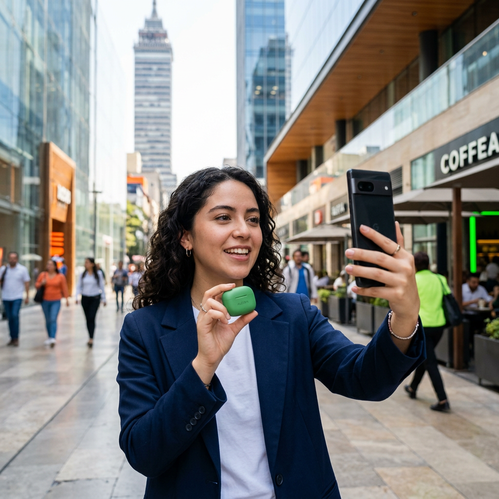 UGC marketing México persona grabando contenido de marca