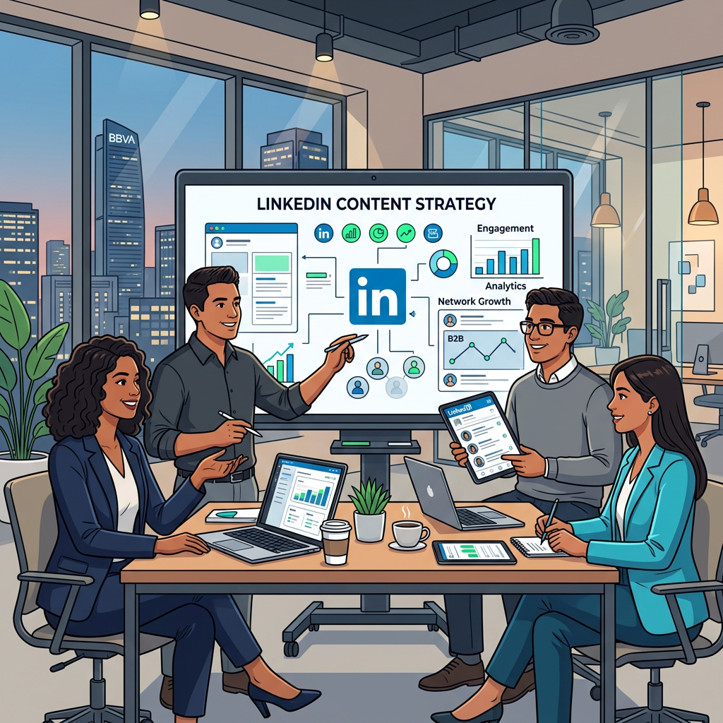 estrategia LinkedIn Ads empresas México contenido B2B