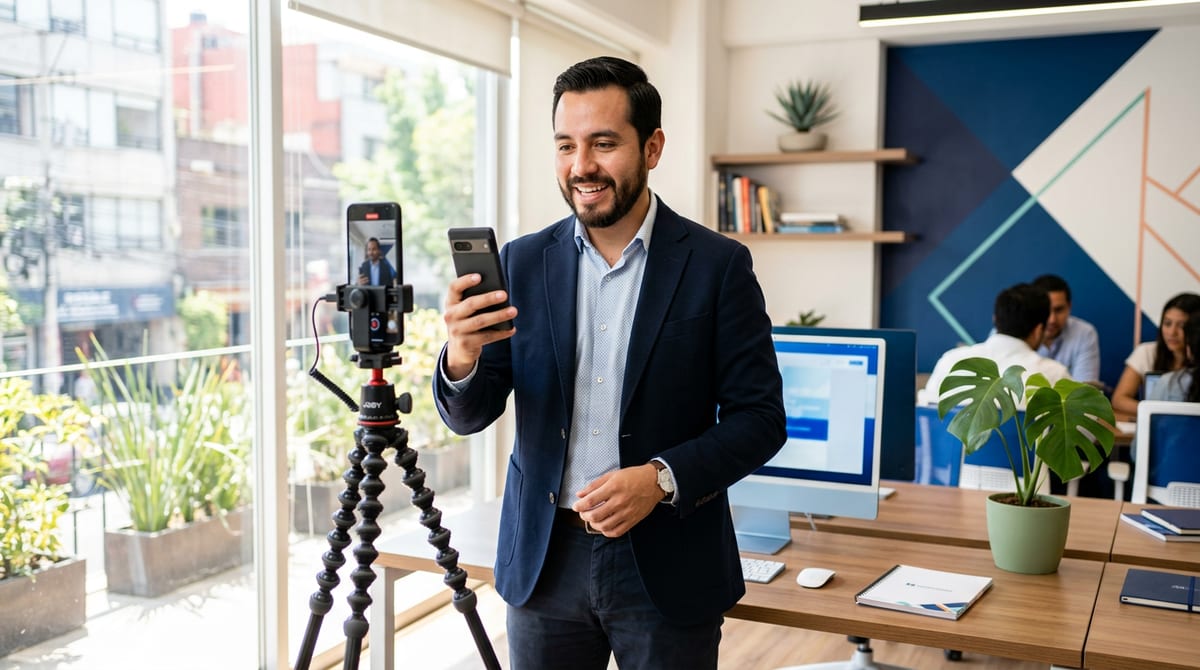 video vertical empresas México celular filmación profesional TikTok Reels Instagram Stories